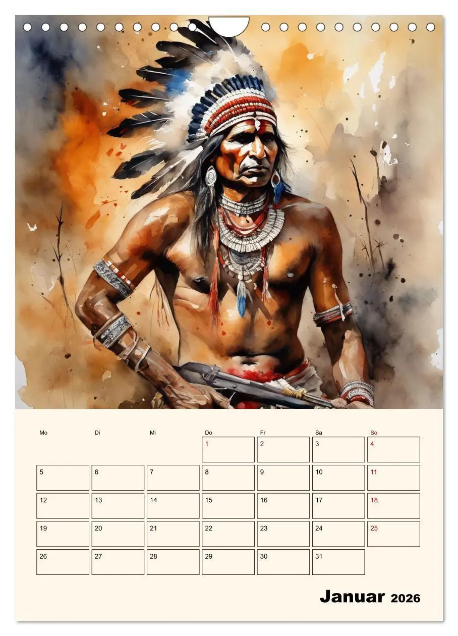 Bild: 9783516273397 | Indianische Kultur (Wandkalender 2026 DIN A4 hoch), CALVENDO...