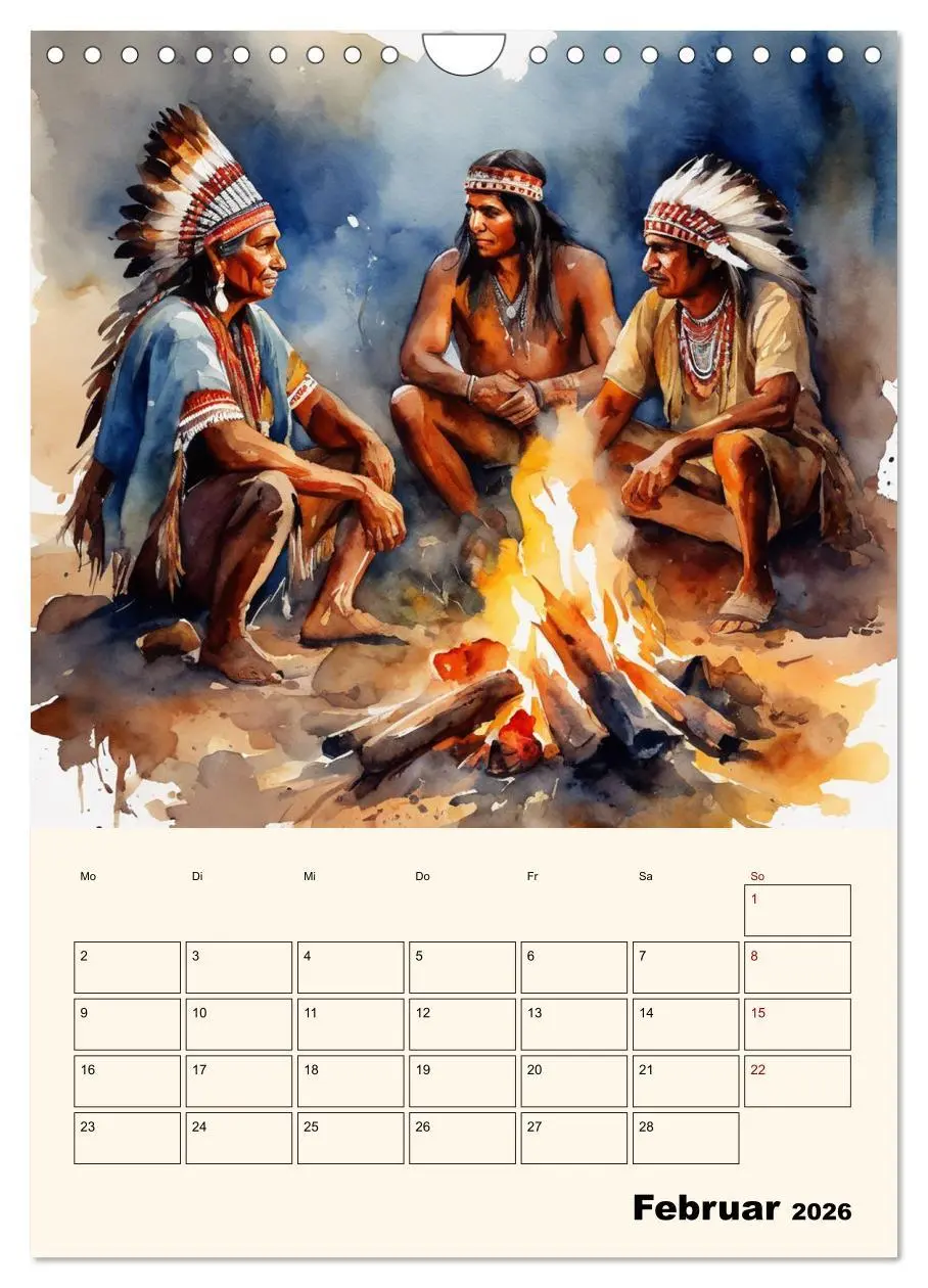 Bild: 9783516273397 | Indianische Kultur (Wandkalender 2026 DIN A4 hoch), CALVENDO...