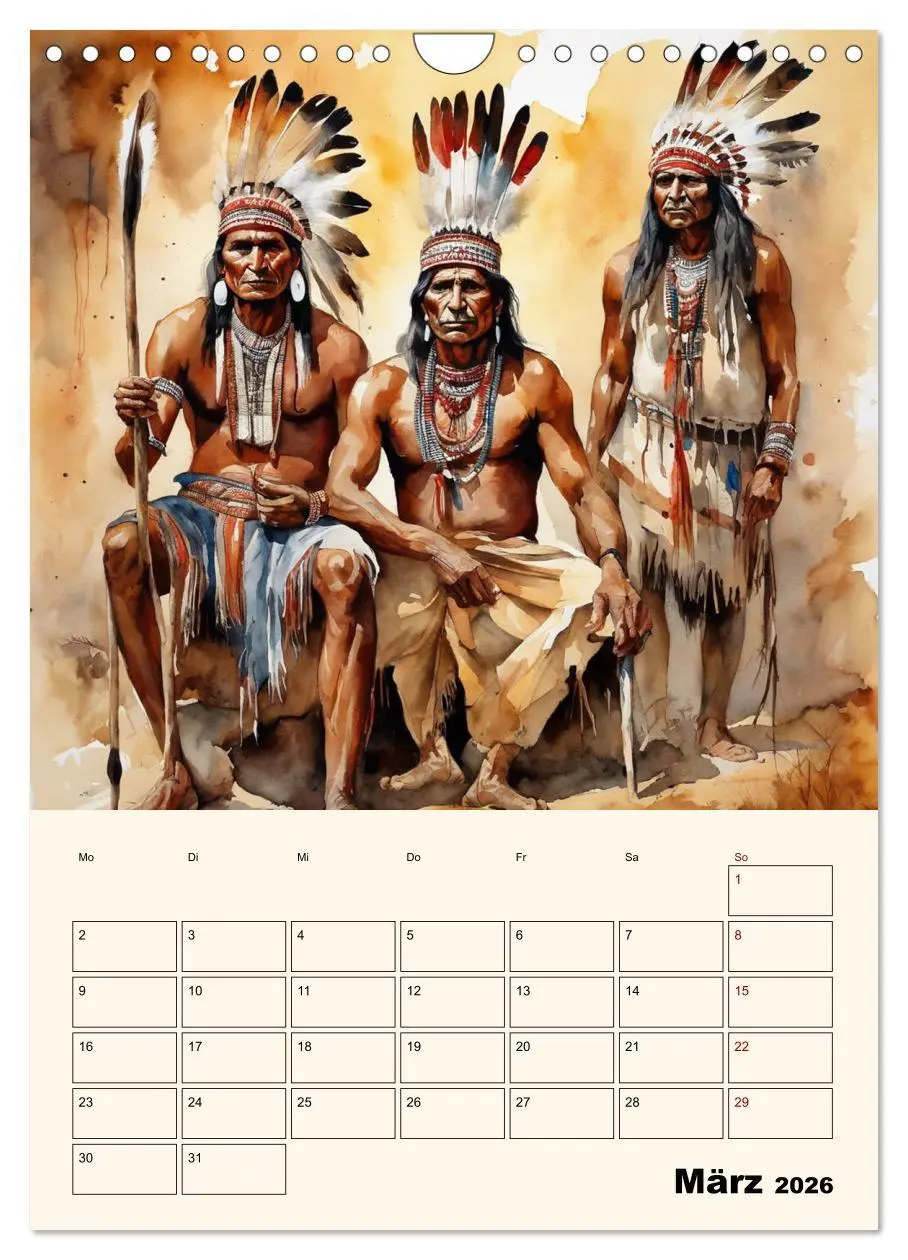 Bild: 9783516273397 | Indianische Kultur (Wandkalender 2026 DIN A4 hoch), CALVENDO...