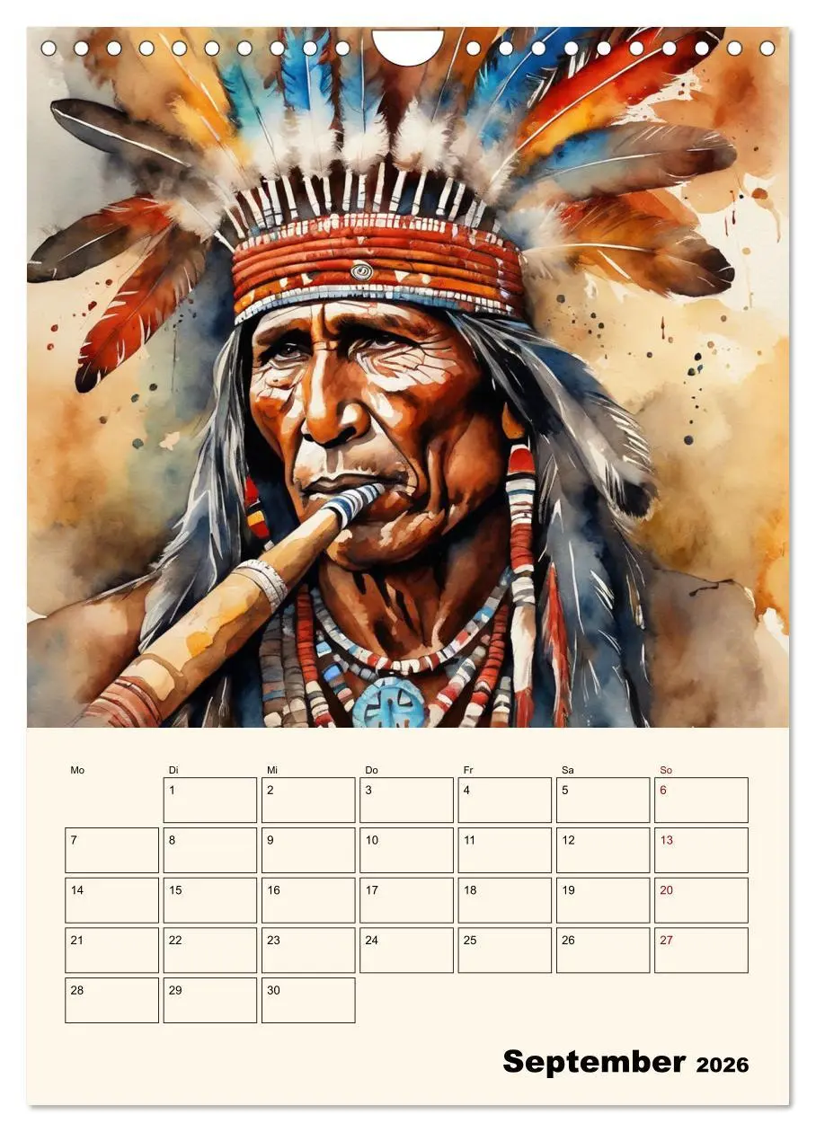 Bild: 9783516273397 | Indianische Kultur (Wandkalender 2026 DIN A4 hoch), CALVENDO...