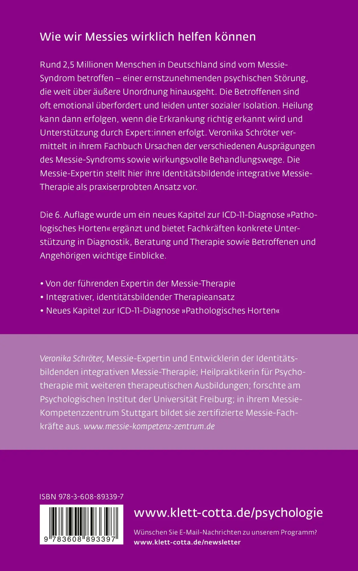 Rückseite: 9783608893397 | Messie-Welten (Leben Lernen, Bd. 364) | Veronika Schröter | Buch