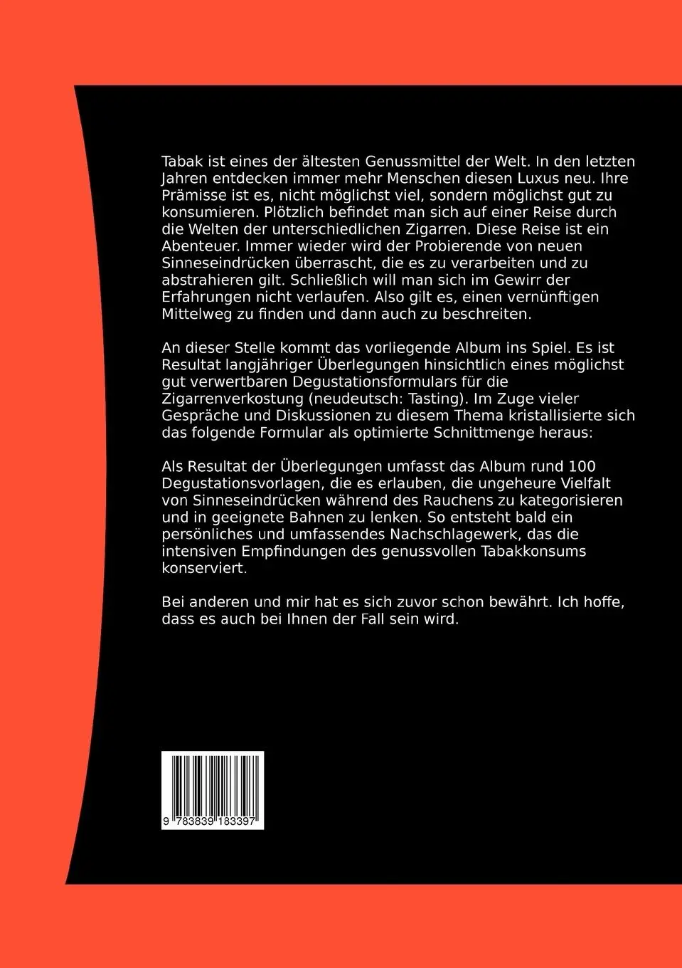 Rückseite: 9783839183397 | Zigarren Tasting | Das Degustations-Album | Philipp Pietsch | Buch
