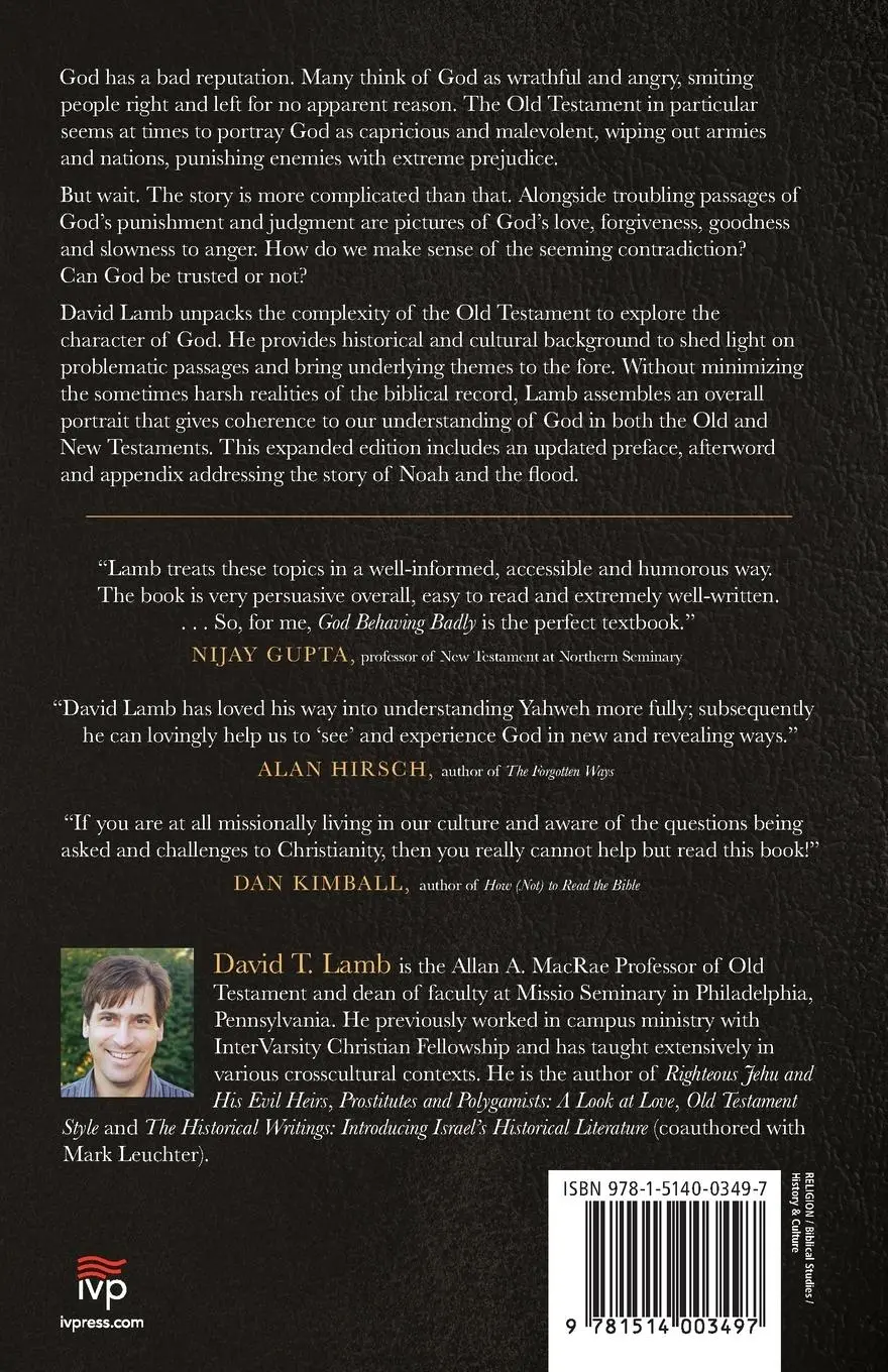 Rückseite: 9781514003497 | God Behaving Badly | David T. Lamb | Taschenbuch | Englisch | 2022