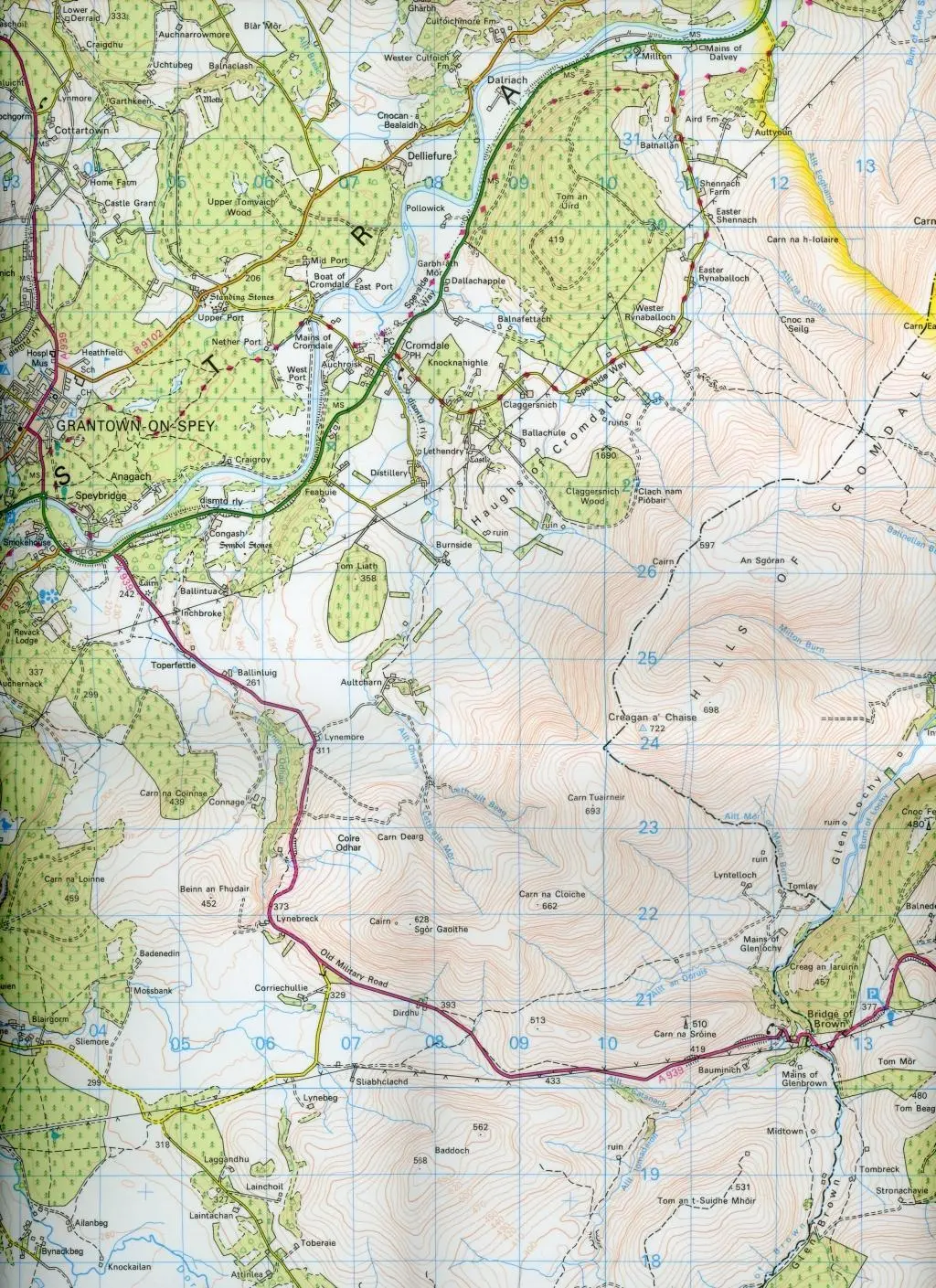 Bild: 9780319473597 | Grantown, Aviemore &amp; Cairngorm Mountains | Ordnance Survey | Englisch