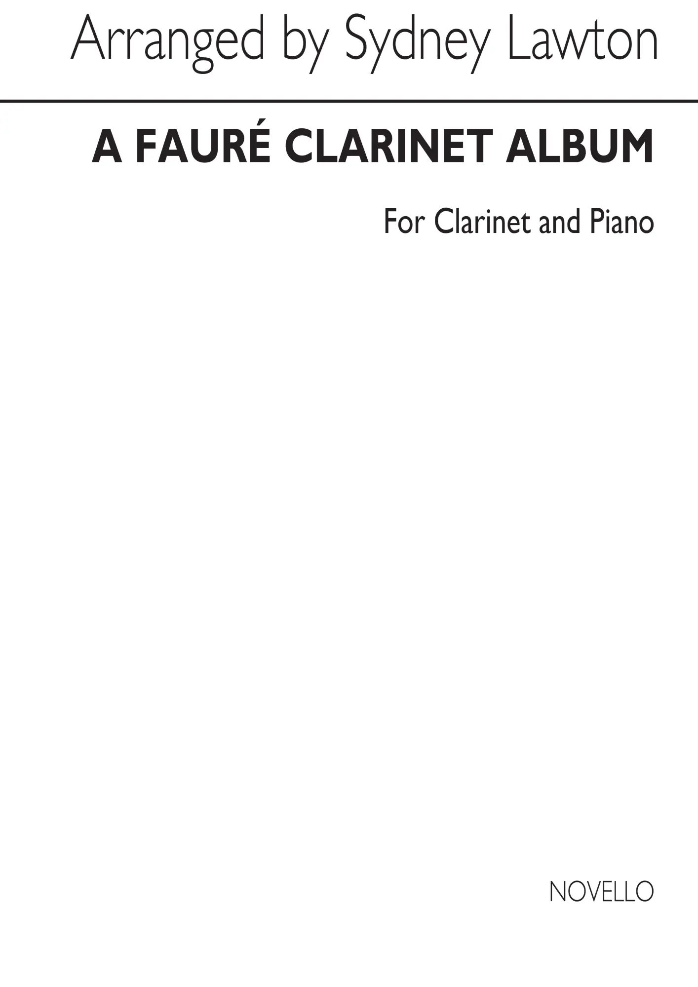 Faure Clarinet Album