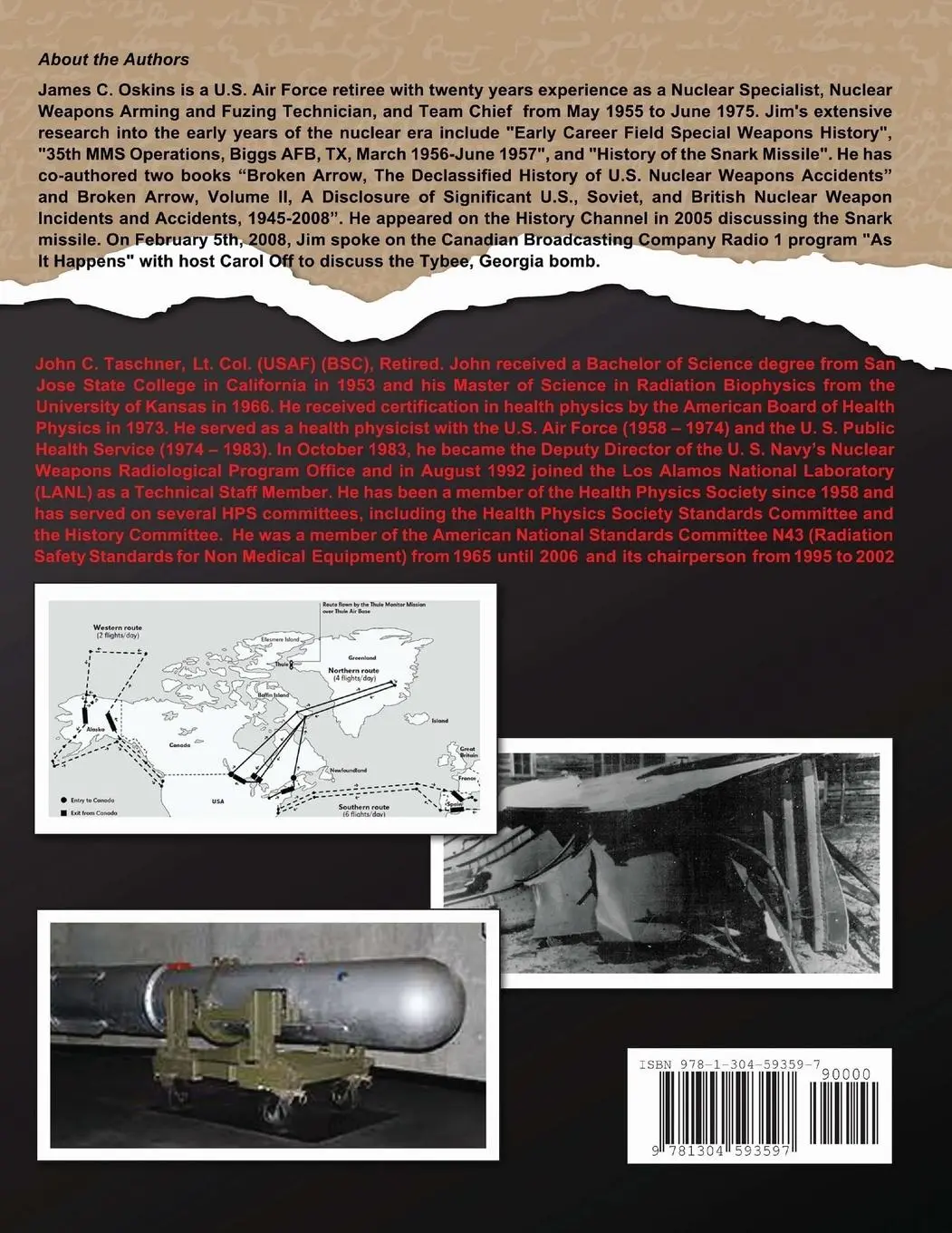 Rückseite: 9781304593597 | Lost Nuclear Weapons | James C Oskins (u. a.) | Taschenbuch | Englisch