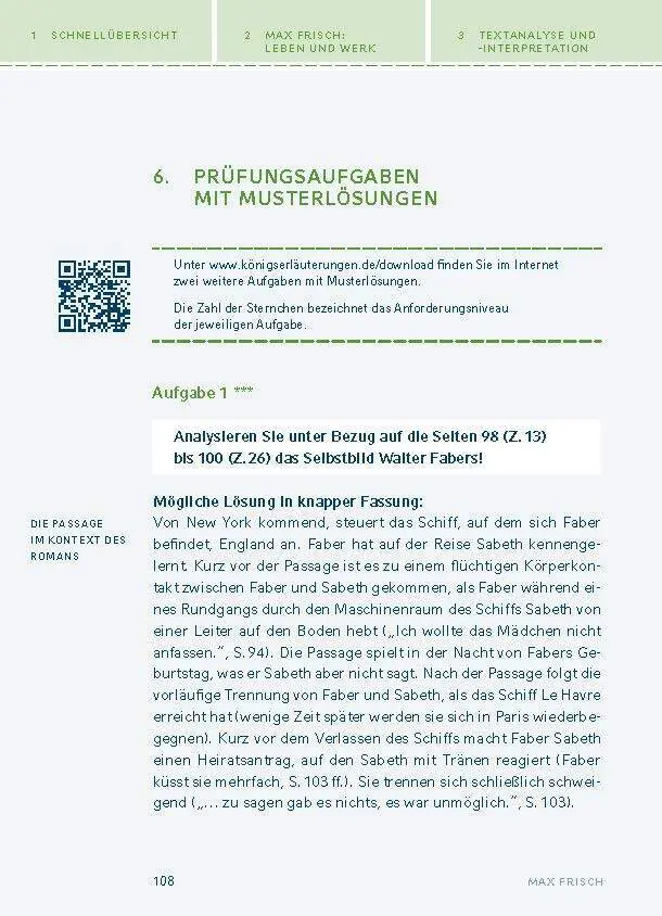 Bild: 9783129303597 | Homo faber von Max Frisch | Textanalyse und Interpretation | Frisch