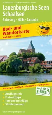 Cover: 9783747303597 | Lauenburgische Seen - Schaalsee 1:50 000 | (Land-)Karte | Deutsch
