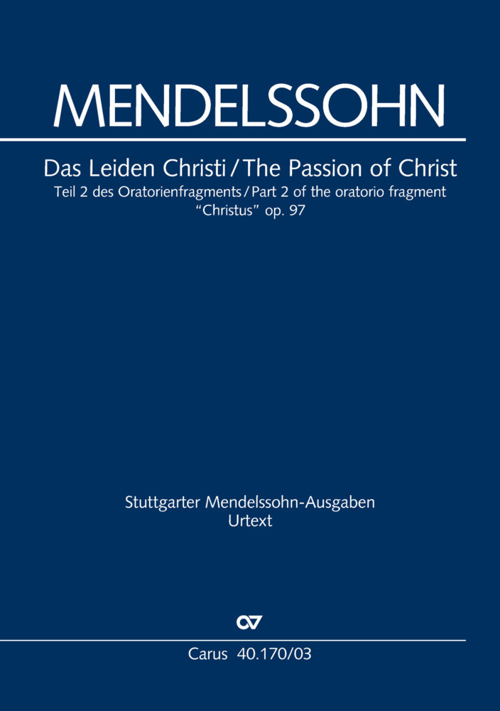 Cover: 9790007063597 | Christus (Klavierauszug) | Felix Mendelssohn Bartholdy | Buch | 24 S.