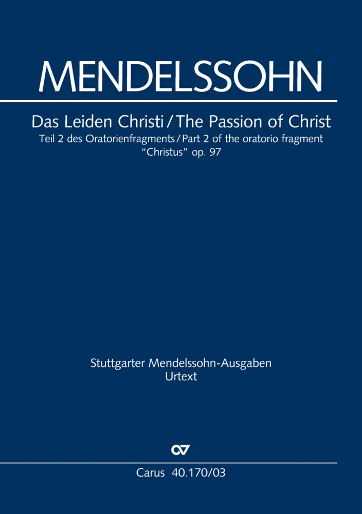 Cover: 9790007063597 | Christus (Klavierauszug) | Felix Mendelssohn Bartholdy | Buch | 24 S.