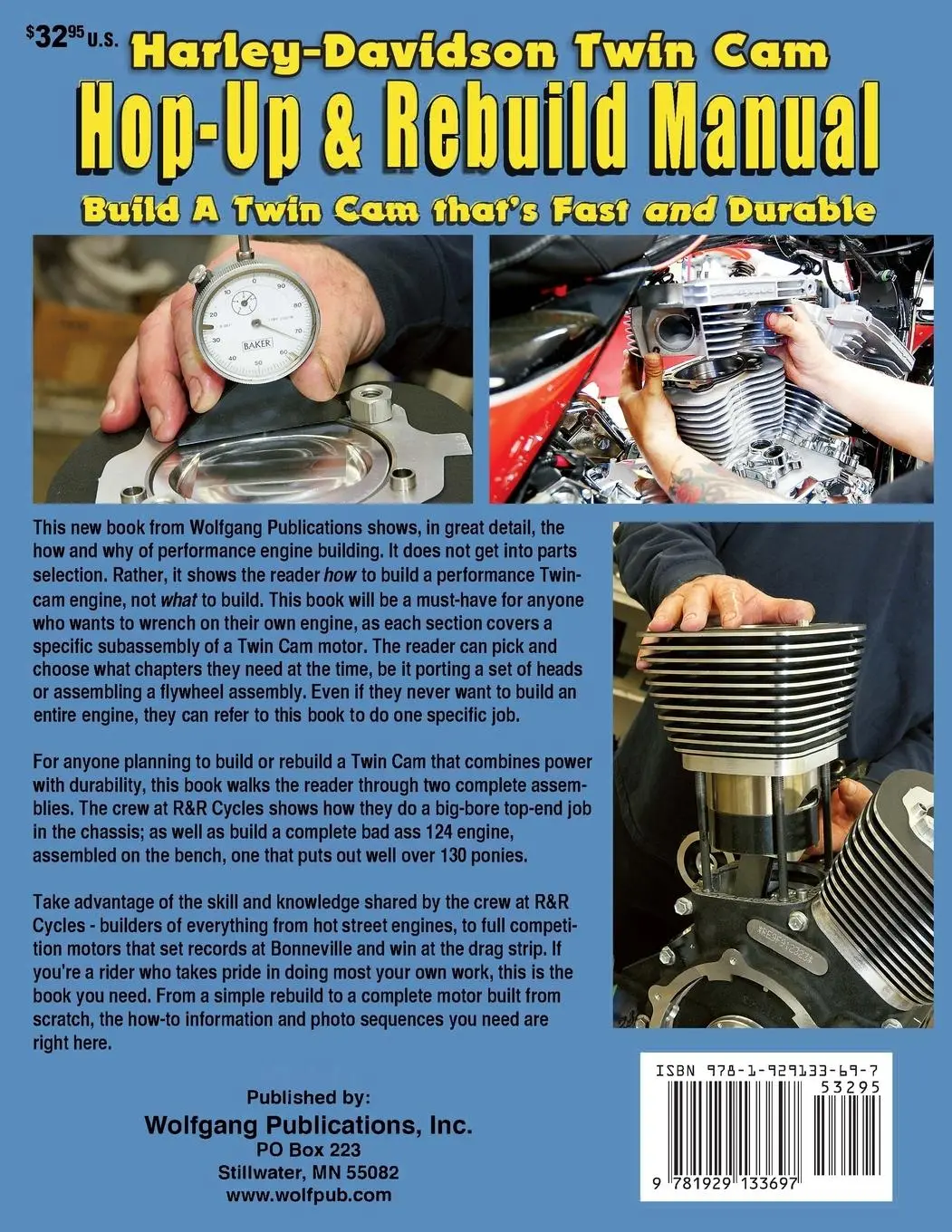 Rückseite: 9781929133697 | Harley-Davidson Twin Cam | Hop-Up &amp; Rebuild Manual | Timothy Remus