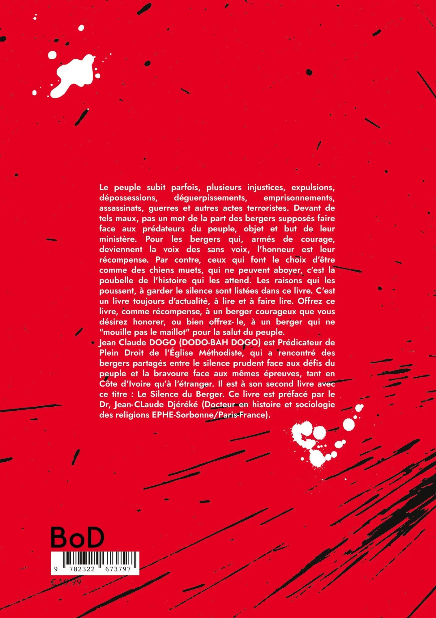 Rückseite: 9782322673797 | Le silence du berger | Dodo-Bah Dogo | Taschenbuch | Französisch