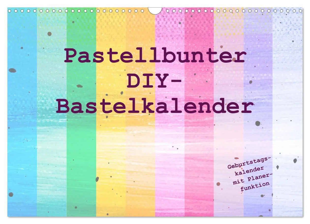 Cover: 9783457523797 | Pastellbunter DIY-Bastelkalender (Wandkalender 2026 DIN A3 quer),...