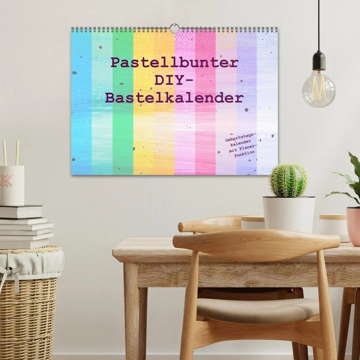 Bild: 9783457523797 | Pastellbunter DIY-Bastelkalender (Wandkalender 2026 DIN A3 quer),...