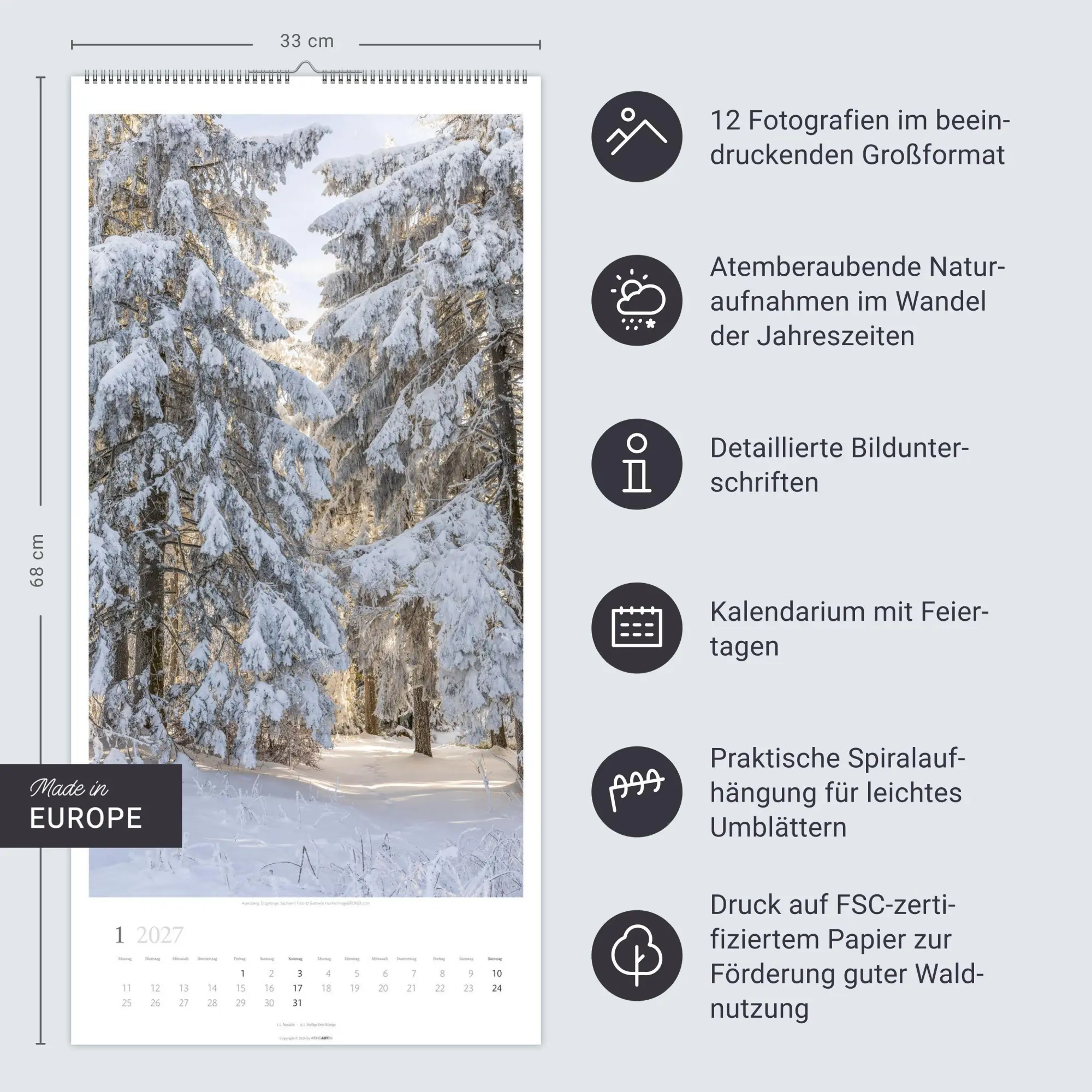 Bild: 9783839903797 | Im Wald Kalender 2027 | Kalender | Spiralbindung | 14 S. | Deutsch