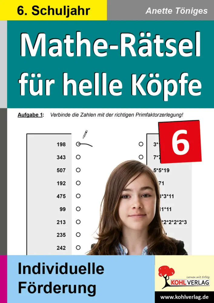 Cover: 9783866323797 | Mathe-Rätsel für helle Köpfe / Klasse 6 | Anette Töniges | Taschenbuch