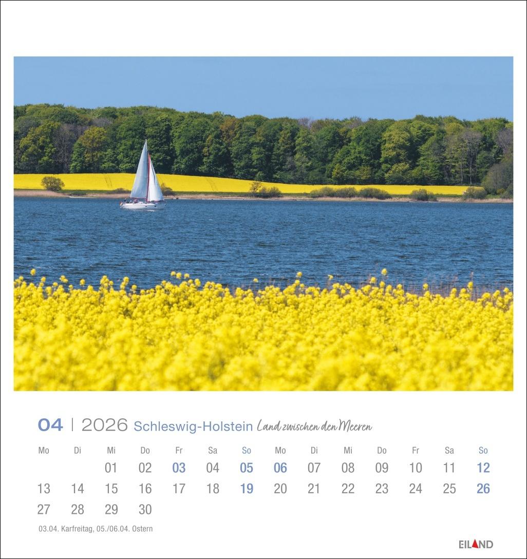 Bild: 9783964023797 | Schleswig-Holstein Postkartenkalender 2026 - Land zwischen den Meeren