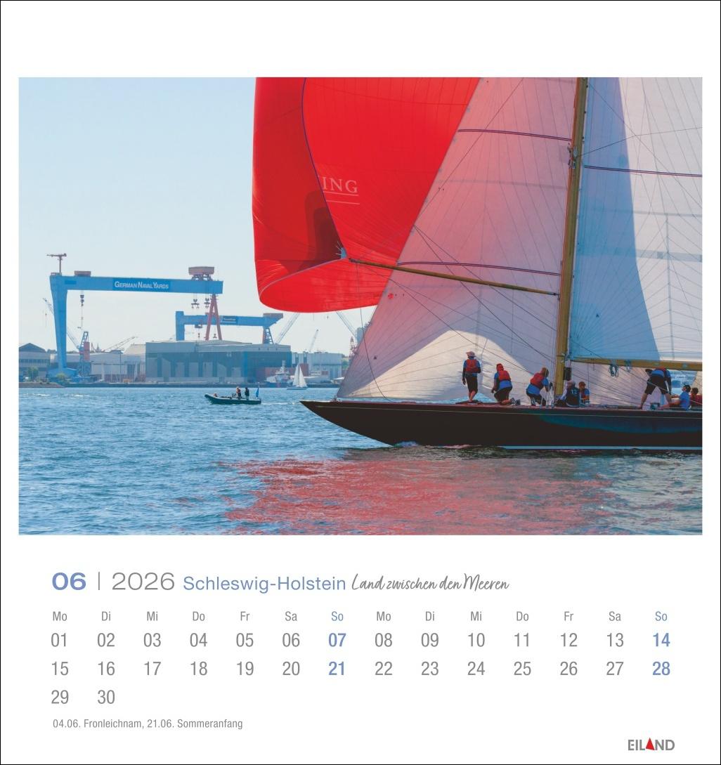 Bild: 9783964023797 | Schleswig-Holstein Postkartenkalender 2026 - Land zwischen den Meeren