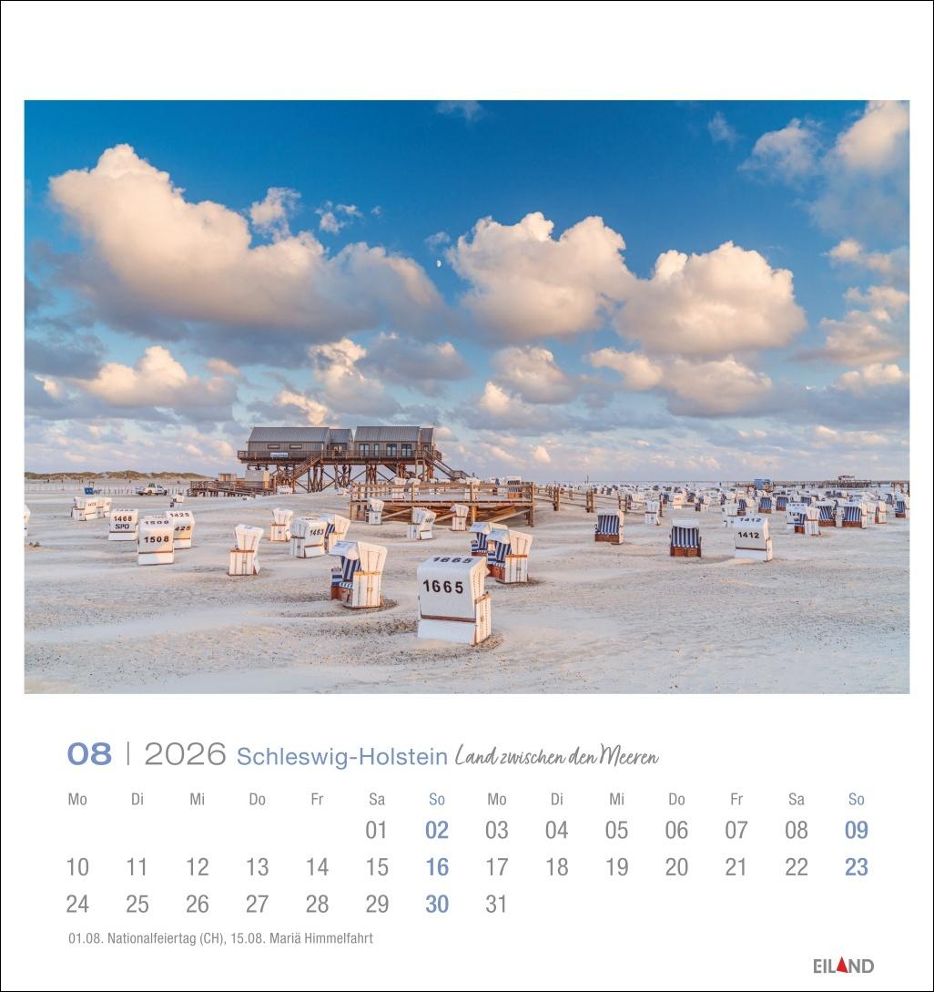 Bild: 9783964023797 | Schleswig-Holstein Postkartenkalender 2026 - Land zwischen den Meeren