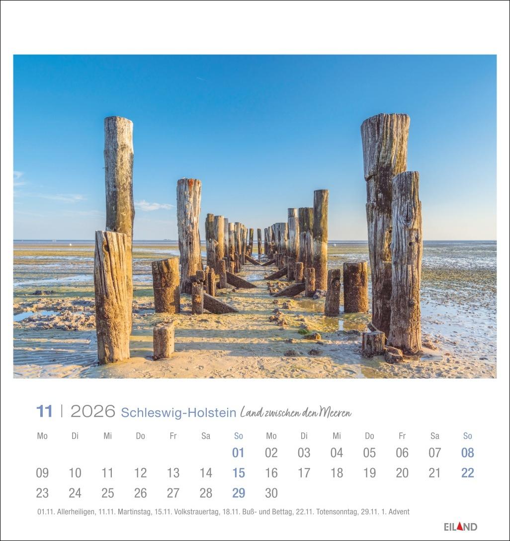 Bild: 9783964023797 | Schleswig-Holstein Postkartenkalender 2026 - Land zwischen den Meeren