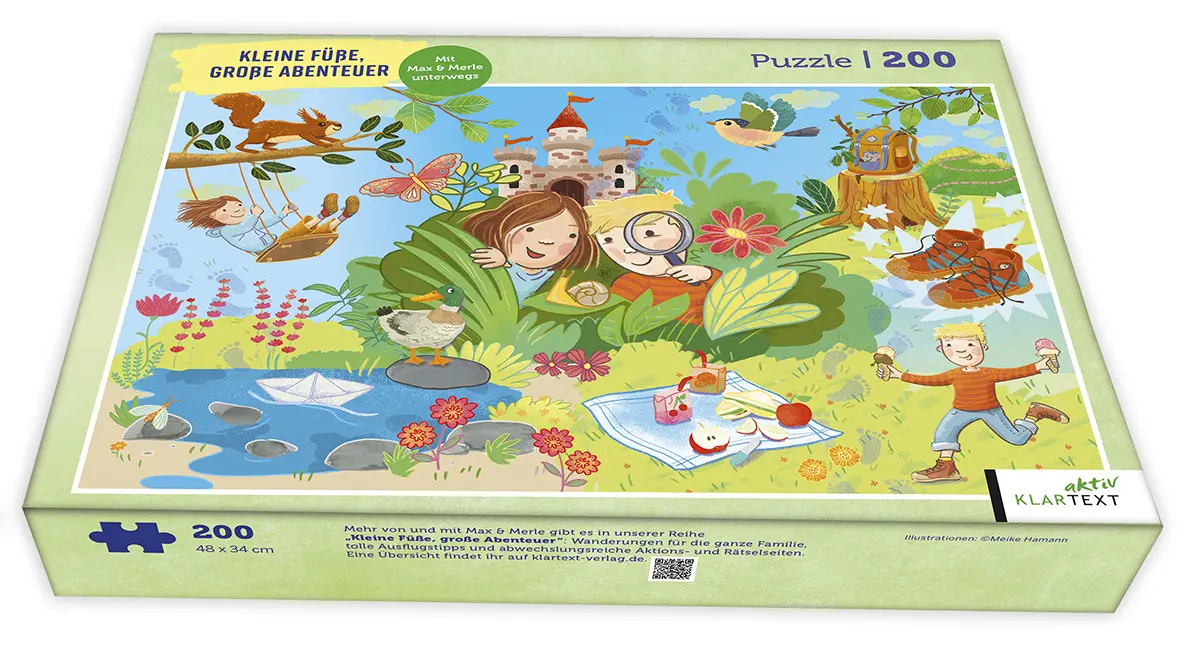 Cover: 4260056333897 | Puzzle Kleine Füße, große Abenteuer | 200 Teile | Meike Hamann | 1 S.