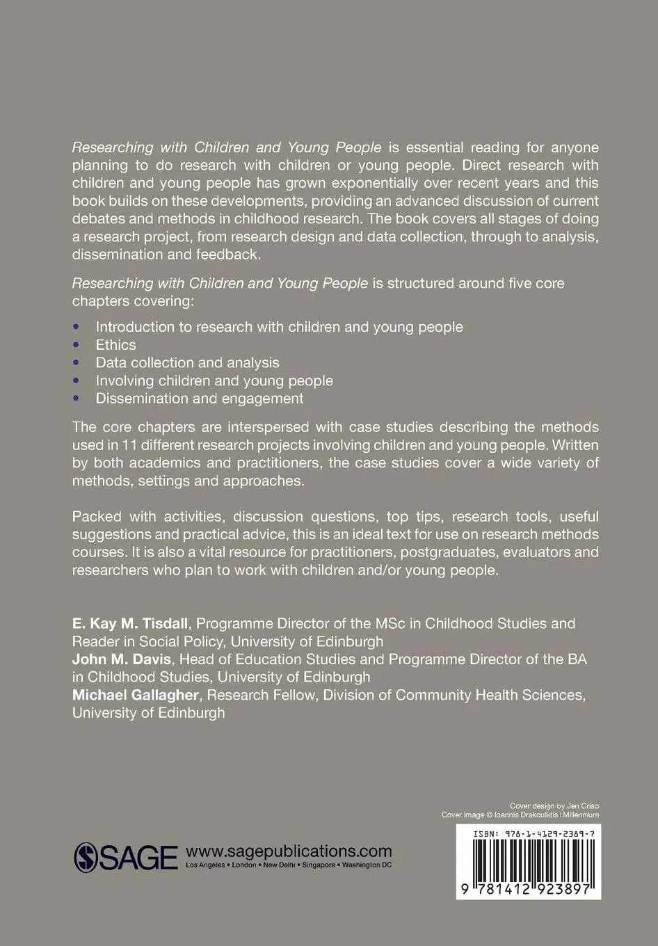 Rückseite: 9781412923897 | Researching with Children and Young People | E. Kay M. Tisdall (u. a.)