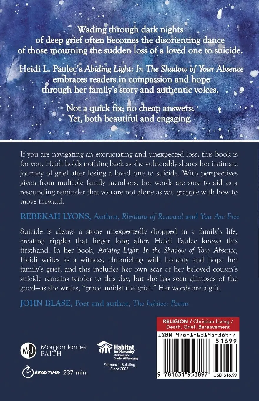 Rückseite: 9781631953897 | Abiding Light | In the Shadow of Your Absence | Heidi L. Paulec | Buch
