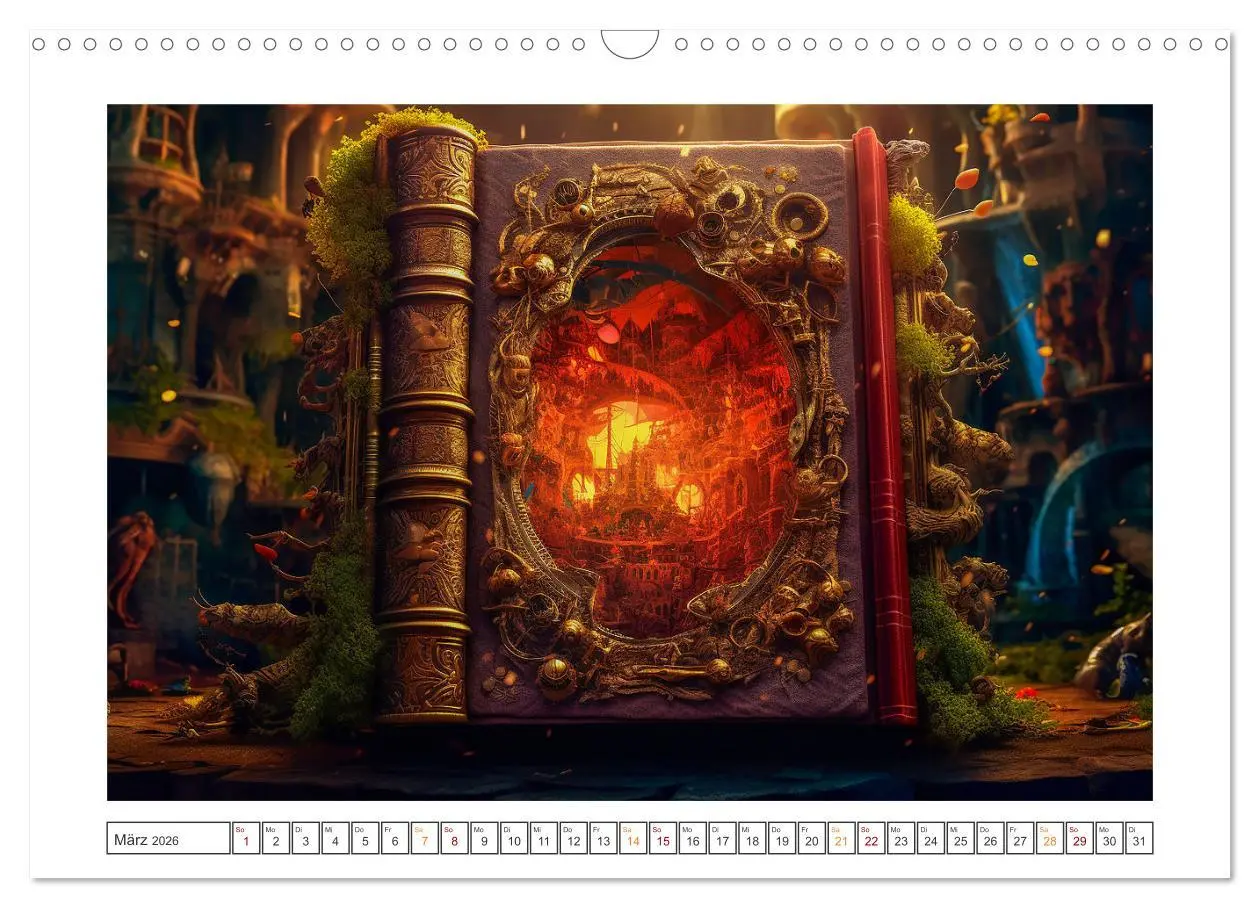 Bild: 9783457513897 | Zauberbuch - Terra Magica (Wandkalender 2026 DIN A3 quer), CALVENDO...