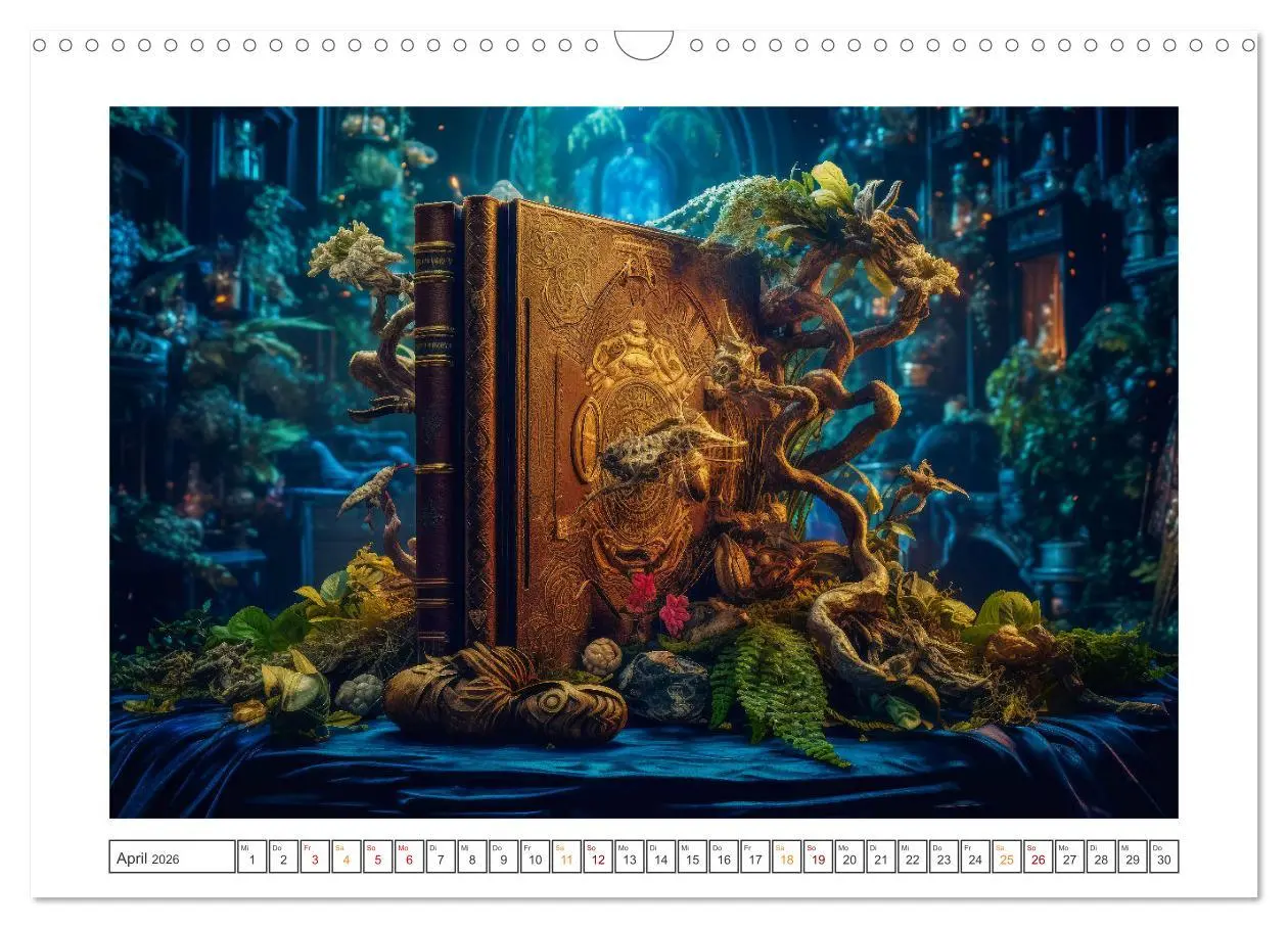 Bild: 9783457513897 | Zauberbuch - Terra Magica (Wandkalender 2026 DIN A3 quer), CALVENDO...