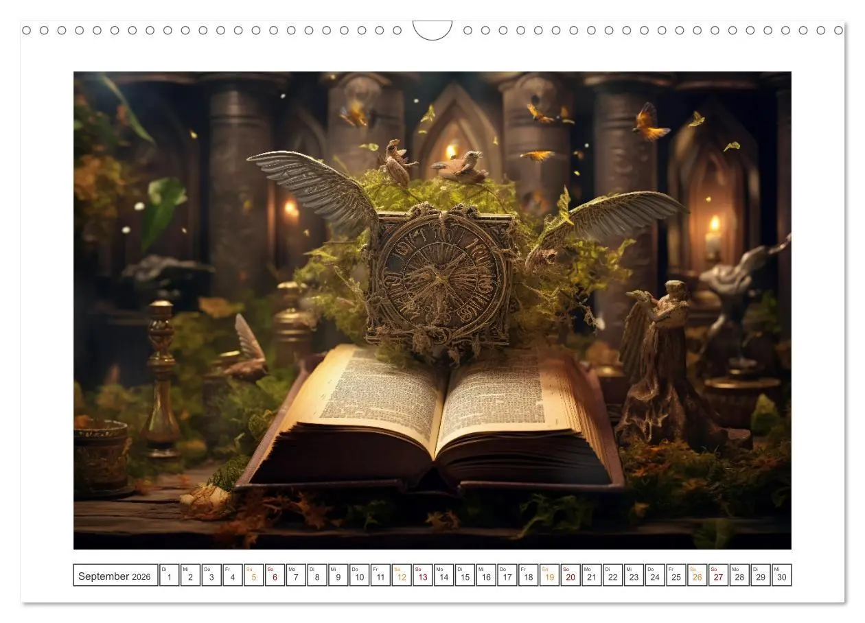 Bild: 9783457513897 | Zauberbuch - Terra Magica (Wandkalender 2026 DIN A3 quer), CALVENDO...