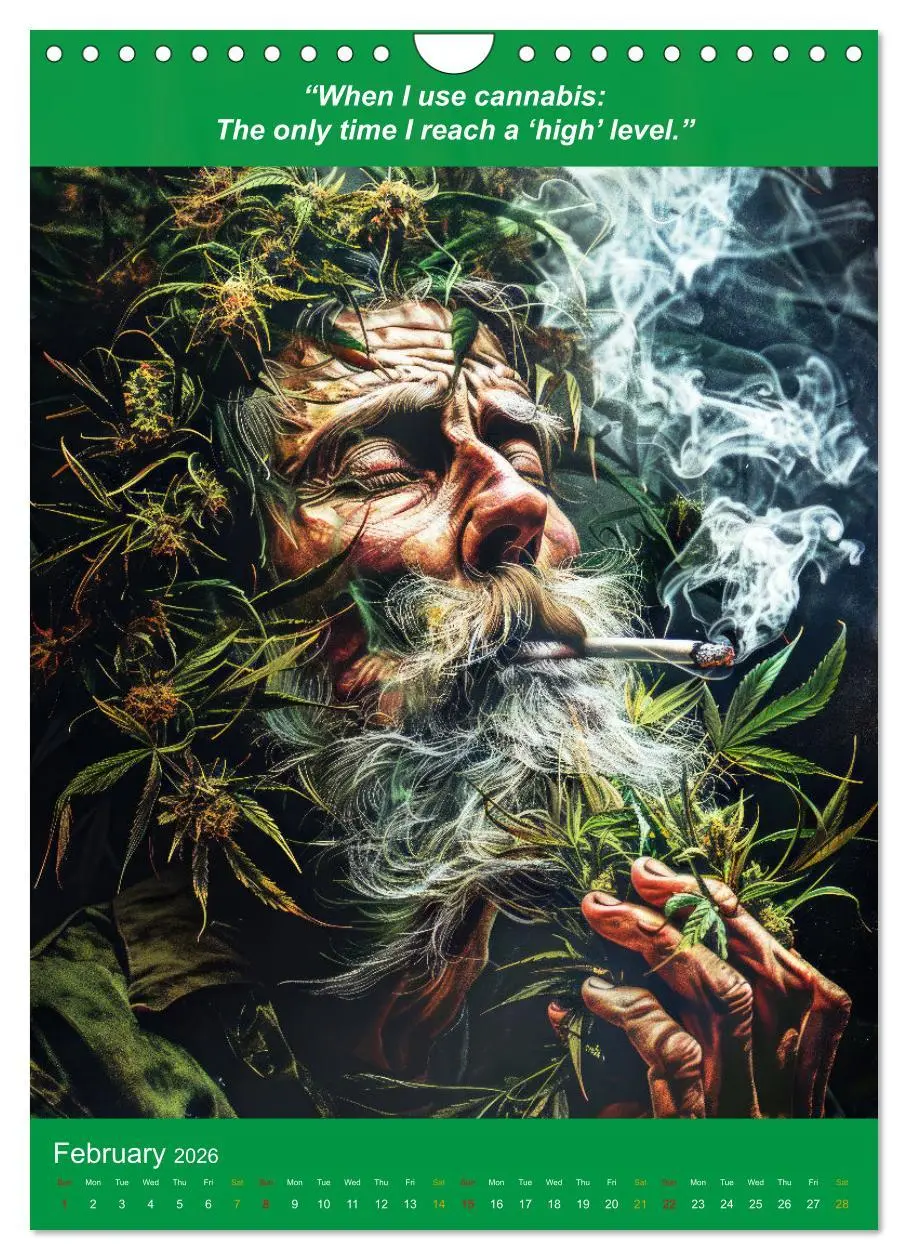 Bild: 9783516533897 | The funniest cannabis pictures and slogans (Wall Calendar 2026 DIN...
