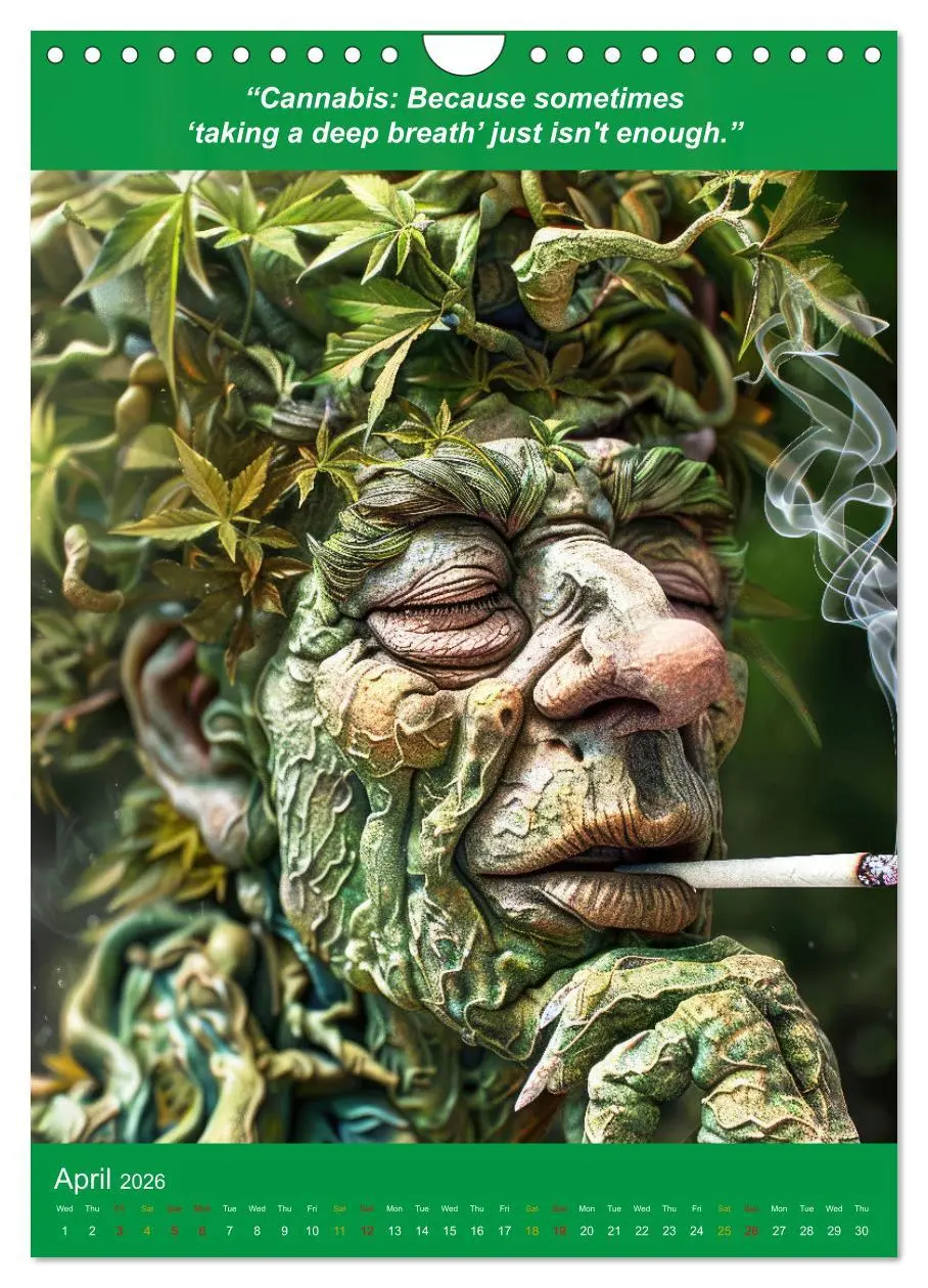 Bild: 9783516533897 | The funniest cannabis pictures and slogans (Wall Calendar 2026 DIN...