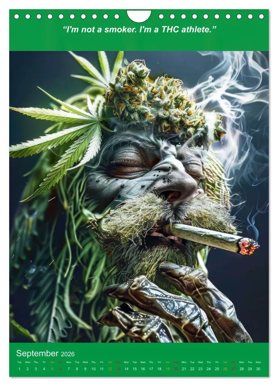 Bild: 9783516533897 | The funniest cannabis pictures and slogans (Wall Calendar 2026 DIN...
