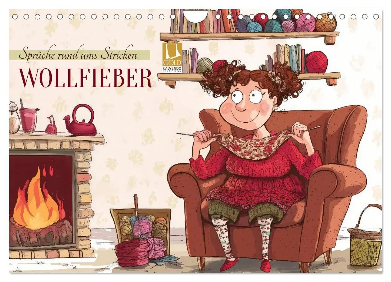 Cover: 9783516773897 | Wollfieber (Wandkalender 2027 DIN A4 quer), CALVENDO Monatskalender