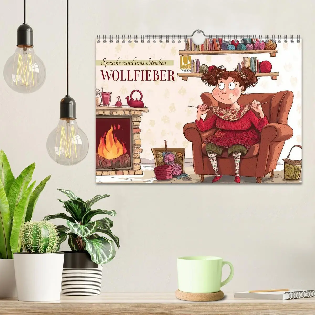 Bild: 9783516773897 | Wollfieber (Wandkalender 2027 DIN A4 quer), CALVENDO Monatskalender