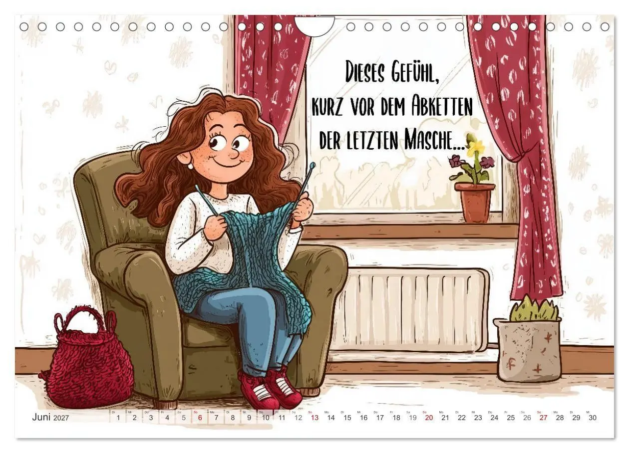 Bild: 9783516773897 | Wollfieber (Wandkalender 2027 DIN A4 quer), CALVENDO Monatskalender
