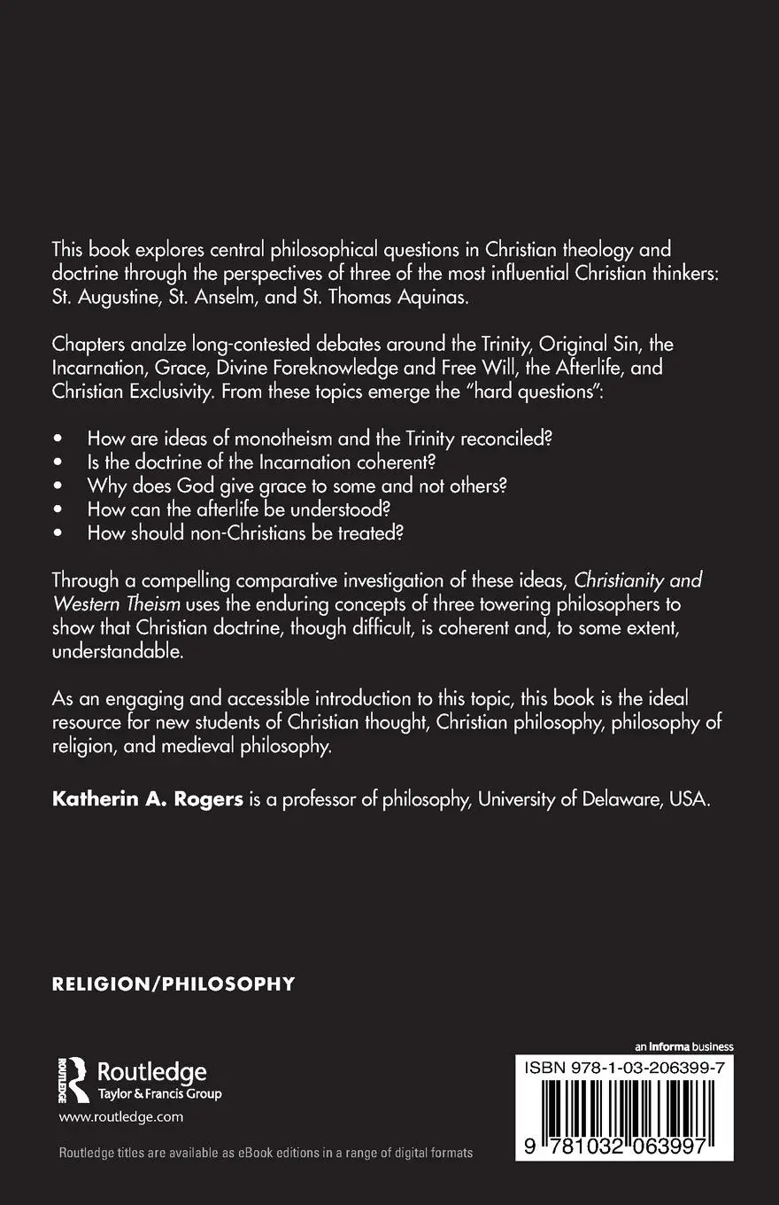 Rückseite: 9781032063997 | Christianity and Western Theism | Katherin A. Rogers | Taschenbuch