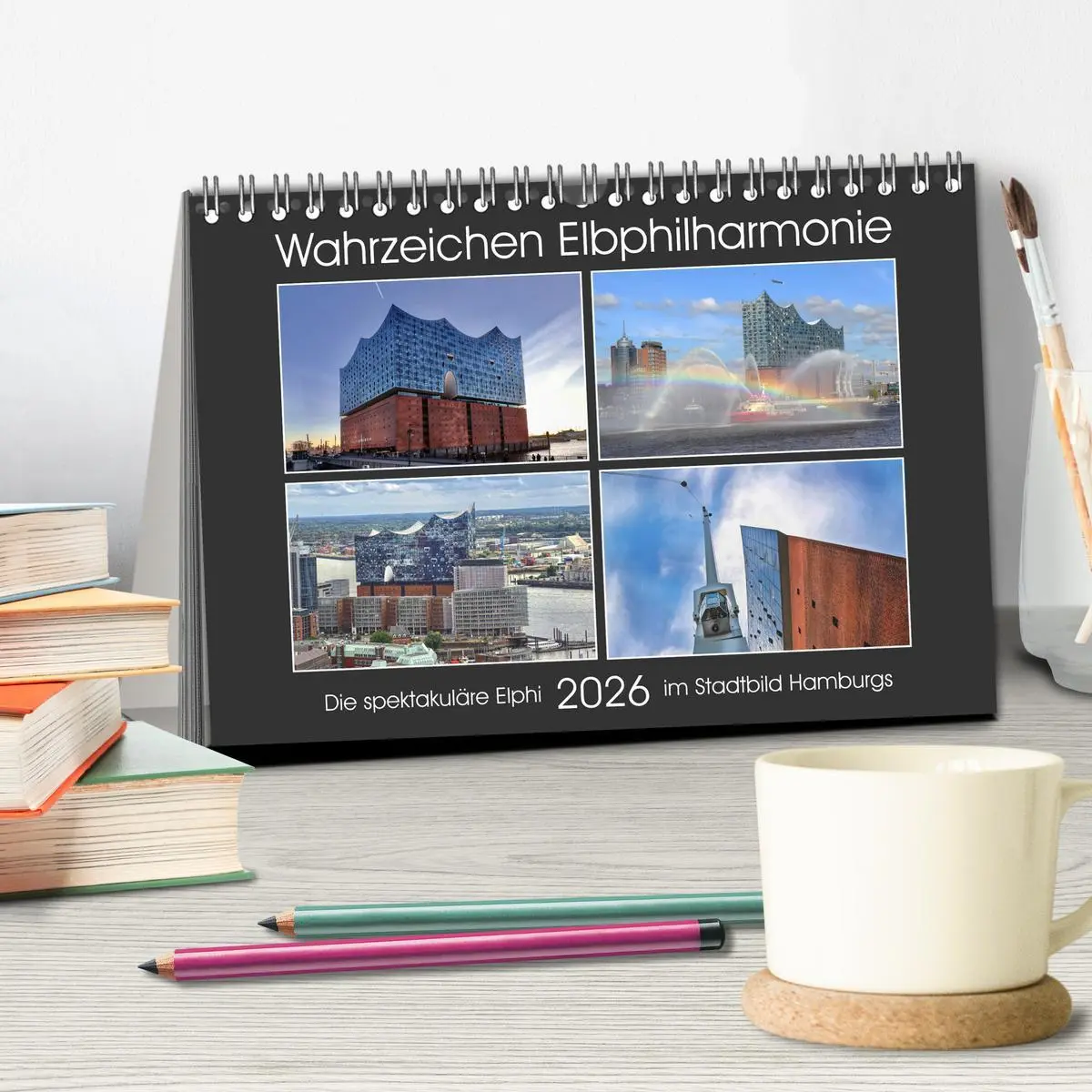 Bild: 9783457503997 | Wahrzeichen Elbphilharmonie (Tischkalender 2026 DIN A5 quer),...