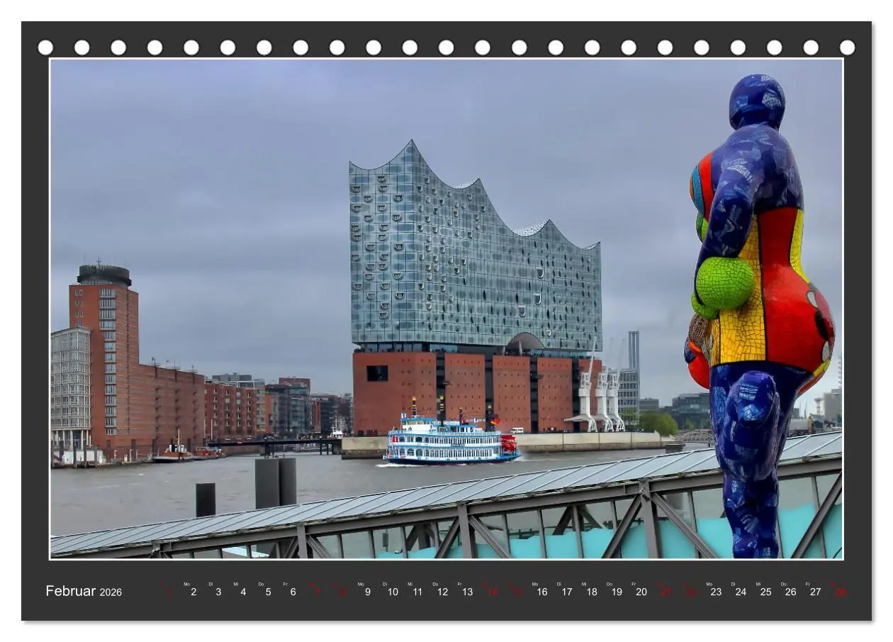 Bild: 9783457503997 | Wahrzeichen Elbphilharmonie (Tischkalender 2026 DIN A5 quer),...