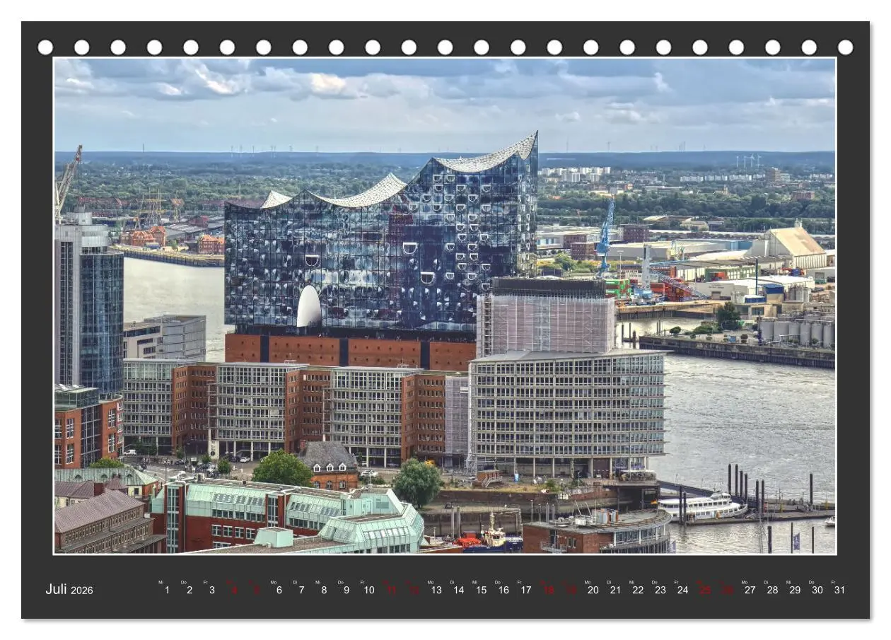 Bild: 9783457503997 | Wahrzeichen Elbphilharmonie (Tischkalender 2026 DIN A5 quer),...