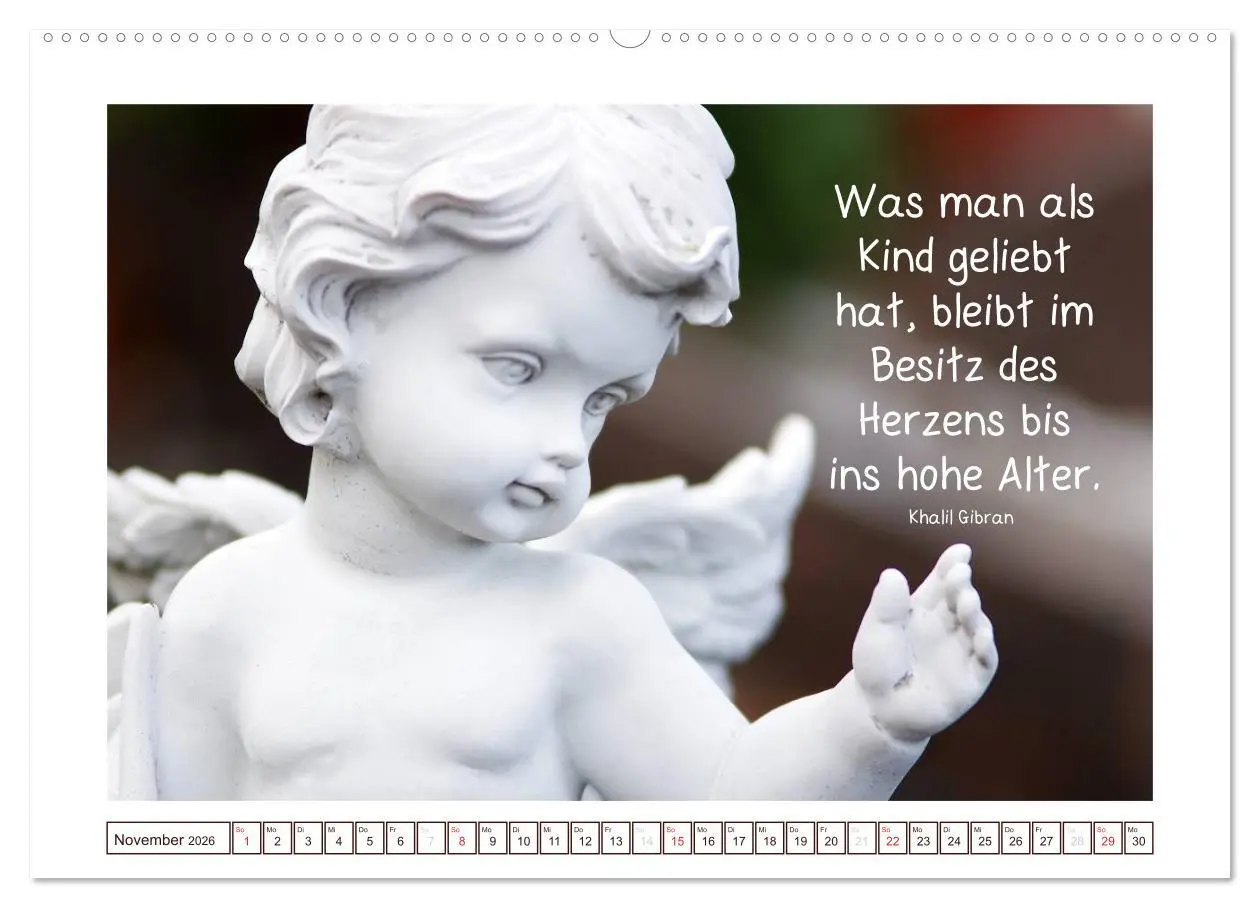 Bild: 9783516143997 | Engel-Kalender mit Zitaten / CH-Version (hochwertiger Premium...