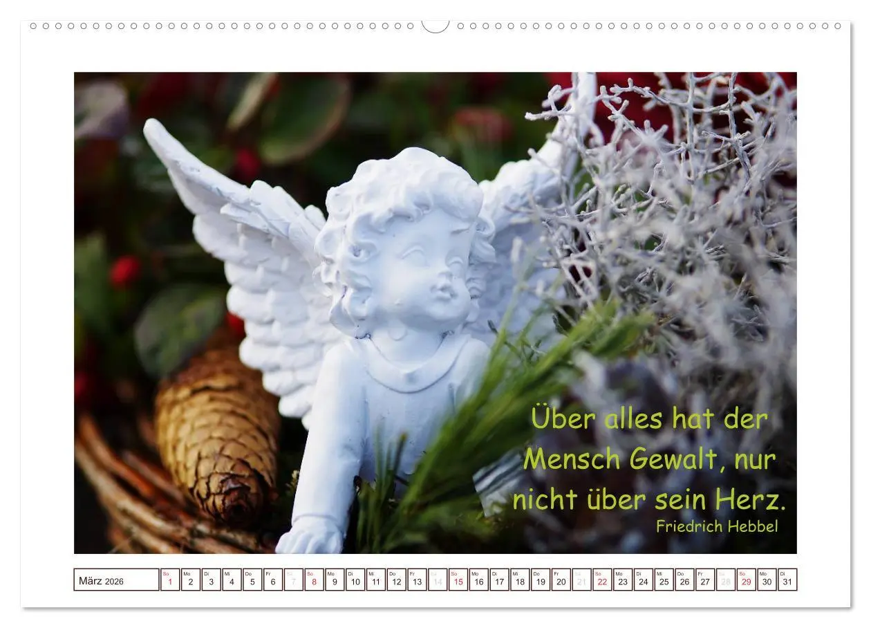 Bild: 9783516143997 | Engel-Kalender mit Zitaten / CH-Version (hochwertiger Premium...