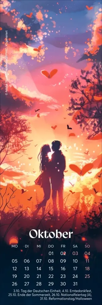 Bild: 9783756413997 | Romance Lesezeichen &amp; Kalender 2026 | Kalender | Geblockt | 13 S.