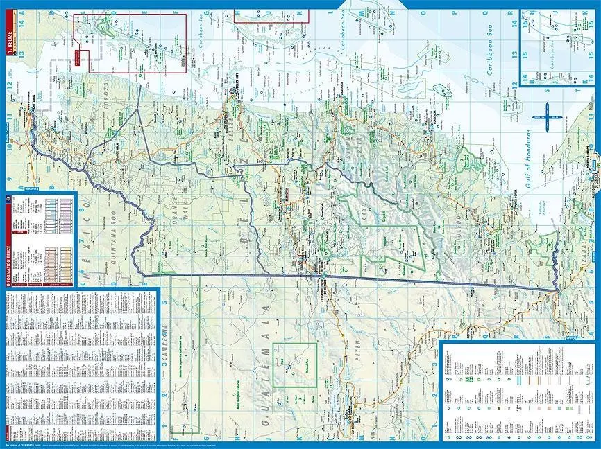 Bild: 9783866093997 | Belize 1:500 000 | (Land-)Karte | Borch Maps | 2 S. | Deutsch | 2008