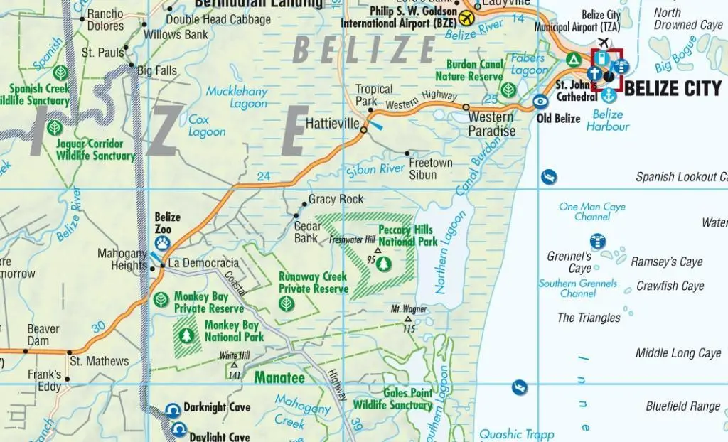 Bild: 9783866093997 | Belize 1:500 000 | (Land-)Karte | Borch Maps | 2 S. | Deutsch | 2008