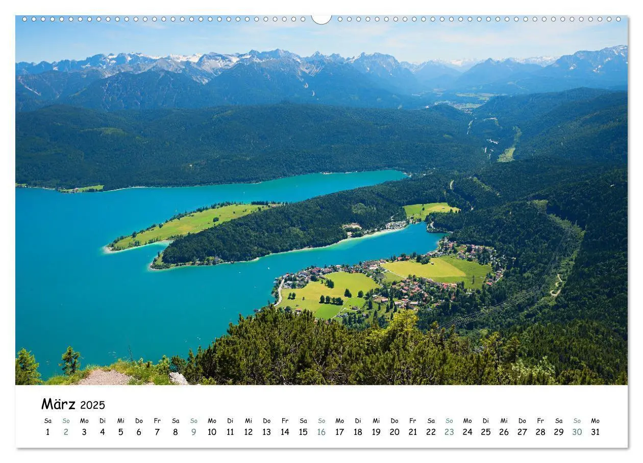 Bild: 9783435164097 | Es is so schee am Walchensee 2025 (hochwertiger Premium...