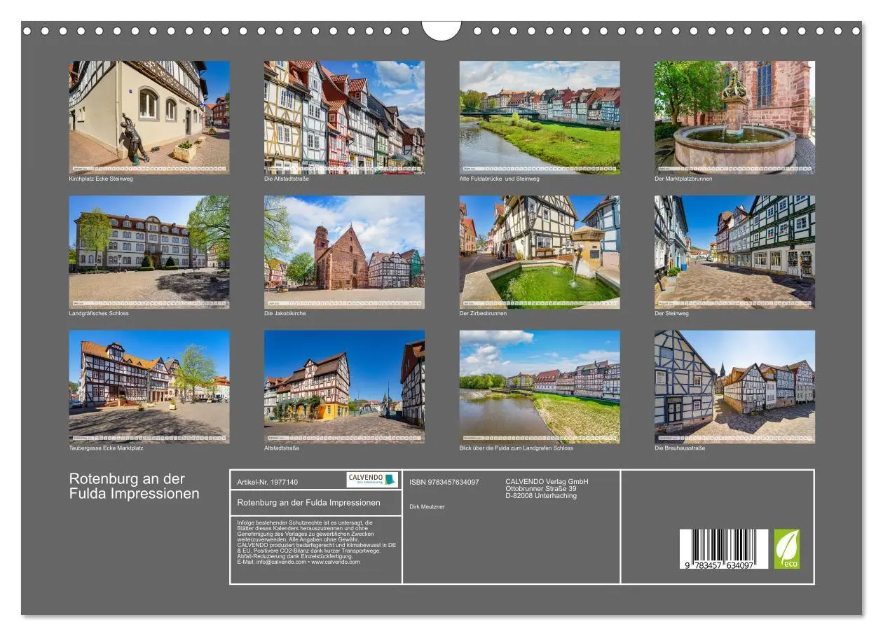 Bild: 9783457634097 | Rotenburg an der Fulda Impressionen (Wandkalender 2026 DIN A3...