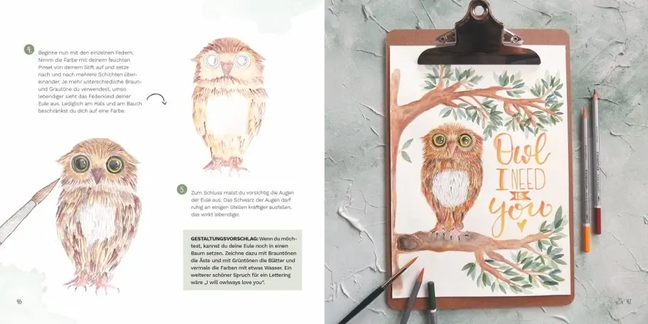 Bild: 9783862304097 | Aquarellstifte | Watercolor &amp; Handlettering | Nina Rötters | Buch
