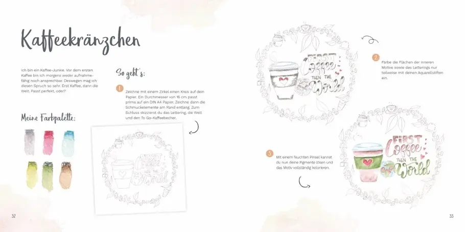 Bild: 9783862304097 | Aquarellstifte | Watercolor &amp; Handlettering | Nina Rötters | Buch