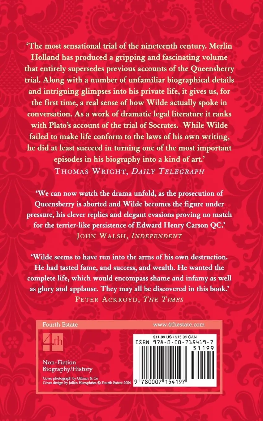 Rückseite: 9780007154197 | Irish Peacock and Scarlet Marquess | The Real Trial of Oscar Wilde